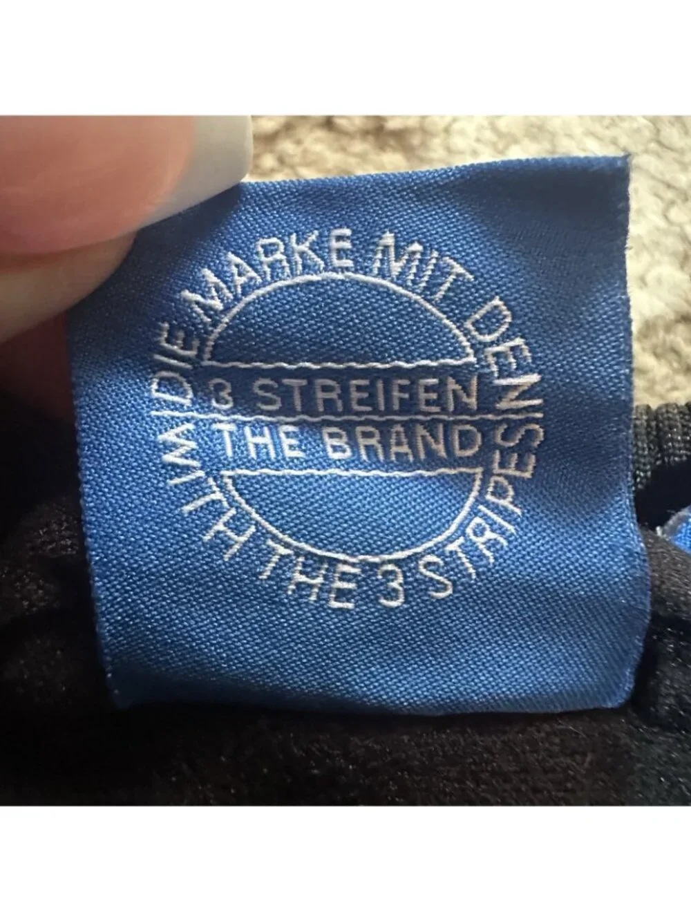 Adidas Track Jacket Girls Medium (11-12) Black With White Stripes Full Zip - Picture 7 of 12